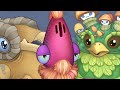 Bleatnik, Cranchee, Sporerow - Mythical Island Trio (My Singing Monsters)