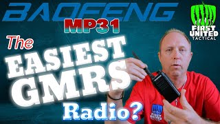 Easiest GMRS Radio Ever! Baofeng MP31 review!