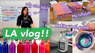 LA VLOG: Visiting the Orly Color Lab & factory! & making my own polishes || Kell