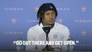 Wan'Dale Robinson Talks About Connection with Cam Ward | Tennessee Titans
