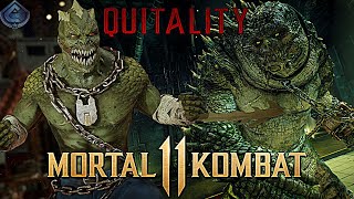 Mortal Kombat 11 Online - RAGE QUIT AGAINST ARKHAM KNIGHT KILLER CROC BARAKA!