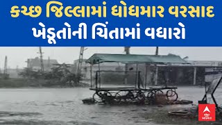 Kutch Rain | કચ્છ જિલ્લામાં ધોધમાર વરસાદ, ખેડૂતોની ચિંતામાં વધારો