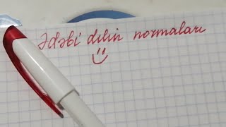 Ədəbi Dilin NORMALARI