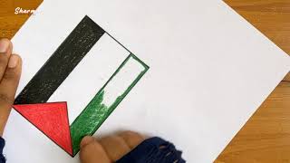 Palestine Flag Drawing ❤️ How to Draw Palestine Flag ❤️ Filistin Bayrak (Bayrağı) Cizimi #flag