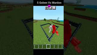Warden Vs 5 Golem||Minecraft||#NotSayu #Mrdobariya #Gamerfleet #Technogamerz