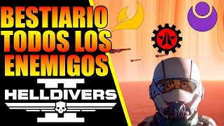 Helldivers 2 - Bestiario de todos los ENEMIGOS de Helldivers 2