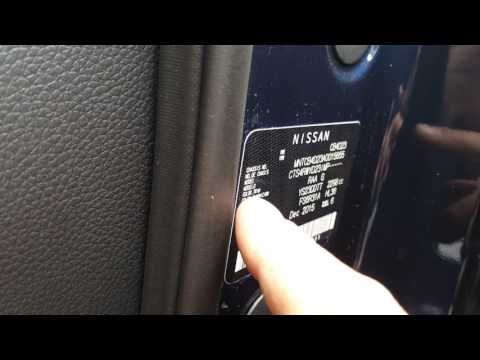 How to find the paint code on the Nissan Navara 2015+ NP300 How to find the paint code on the Nissan Navara 2015+ NP300