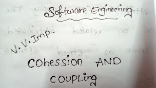 Cohesion and coupling in software engineering in  Telugu#degree#telugu#software