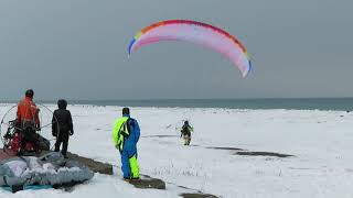 モーターパラグライダー  オホーツク流氷フライト　2023.02.19（日）