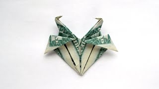 MONEY HEART WITH TWO CRANES | Animal Dollar Origami | Gift for Valentine's Day |Tutorial by NProkuda