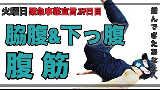 【下腹】たった4分で下腹を引き締める！超簡単ぽっこりお腹さようならトレーニング【緊急事態宣言中に運動不足にさせない計画！ day.37】自重フィットネス