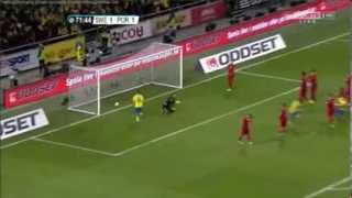 Zlatan Ibrahimovic Freekick Goal Sweden vs Portugal 2-2 ~ World Cup Qualifying