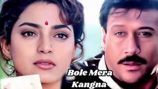 बोले मेरा कंगना तेरे बिन सजना #juhichawla जैकी श्रॉफ।Alka Yagnik Kumar Sanuhindiromanticsongs