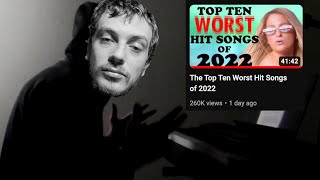Reacting to Todd In The Shadows WORST Hit Songs of 2022 List