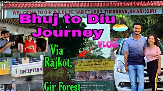 Diu Amazing Journey | भुज से दीव तक का सफर 🚐 || How to reach DIU || Via Gir forest || Road Trip Vlog