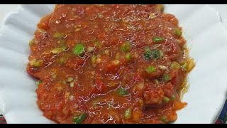 Acılı Ezme Turşusu Tarifi,Her Yemeğin Yanında Kaşık Kaşık YiyeceğinizTarif,sauce recipe,Turkish Food