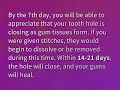 how long does it take for gums to heal after stitches