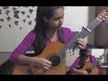 මැණිකේ මගේ හිතේ yohani ft. satheeshan short guitar cover by mahesha sewmini