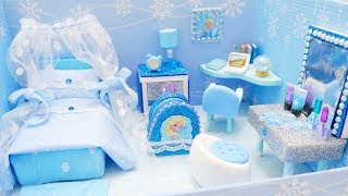 DIY บ้านตุ๊กตา ห้องเอลซ่า (DIY Dollhouse - Elsa Room) | แม่ปลา คุณแม่อันดา