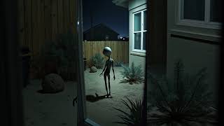 A man records incredible footage of an alien he recorded in his backyard in Las Vegas!