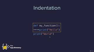 Indentation in Python | 100 Days of Code: The Complete Python Pro Bootcamp
