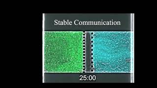 Controlled communication between physically separated bacterial populations in a microfluidic device