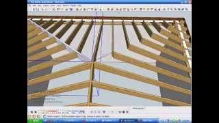 Model and Measure Hip Rafters De-mystified by Modeling in SketchUp Part B.wmv