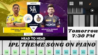 Tata IPL 2022 Theme Song Piano Tutorial | Tata IPL TUNE | CSK VS KKR | Mobile piano | copyhell