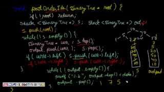 Programming Interview: Print a Binary Tree in Post Order Traversal (Iterative using Stack)