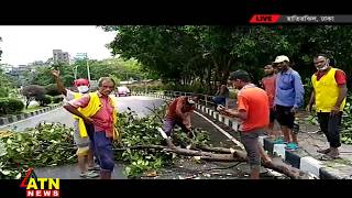 রাত থেকে তুমুল বৃষ্টি ঝড়ো হাওয়া বয়ে গেছে দেশের ওপর দিয়ে