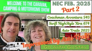 Caravan, Camping Motorhome Show 2025 | Coachman Avventura 545 |Swift HighStyle Xtra 674 | Auto trail