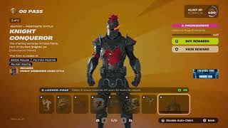 YES!!! New Dark knight \u0026 Golden Conqueror Fortnite OG Season 2 pass