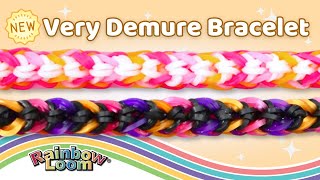 NEW Very Demure Bracelet Rainbow Loom Tutorial by Angelynn (TutorialsByA™)