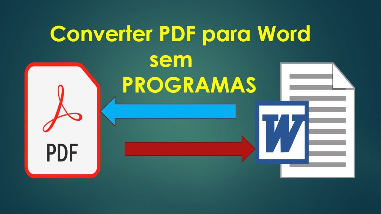 Como Converter Word Para PDF Sem Programas E Sem Internet Full Free ...