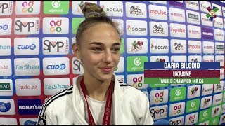 World Judo Championships 2018 - Interview with Daria Bilodid