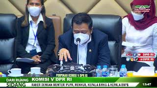 LIVE STREAMING - KOMISI V DPR RI RAKER DENGAN MENPUPR, MENHUB DAN RDP KA.BMKG DAN BASARNAS