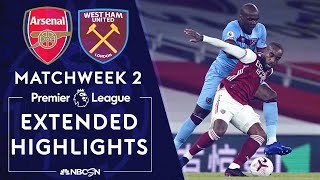 Arsenal v. West Ham | PREMIER LEAGUE HIGHLIGHTS | 9/19/2020 | NBC Sports