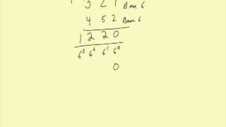 Example operation using base 6