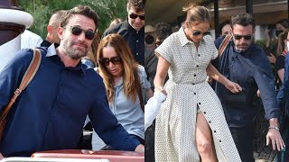 Jennifer Lopez and Ben Affleck look every inch the smitten couple as they hold hands in Venice.