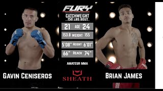 Fury 75 Gavin Cesineros vs Brian James