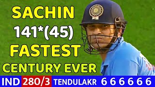Sachin Tendulkar massive Batting 141 runs || Sachin Tendulkar best innings vs pakistan ||
