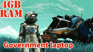 No Man's Sky Government laptop gameplay | amd r4 graphics | 4GB Ram | 512mb vram | lenovo e41-15