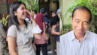 Jauh2 Dari Bali, Wanita Ini Menangis Ketemu Jokowi