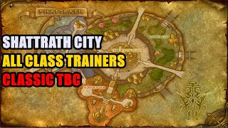 Shattrath City All Class Trainers Location Burning Crusade Classic