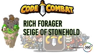 CodeCombat Backwoods Forest: Rich Forager, Seige of Stonehold