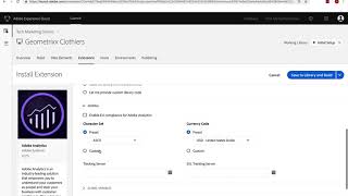 Basic Configuration of the Analytics Launch Extension