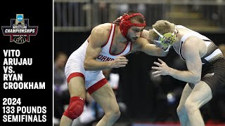 Vito Arujau v. Ryan Crookham: 2024 NCAA wrestling semifinal (133 pounds)