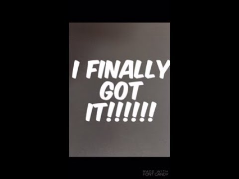 I Finally Got It Youtube