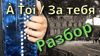 À TOI / ЗА ТEБЯ - Разбор на Баяне (Джо Дассен)