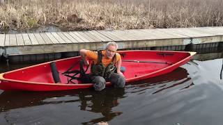 Enter and Exit of the Ultralight Canoe